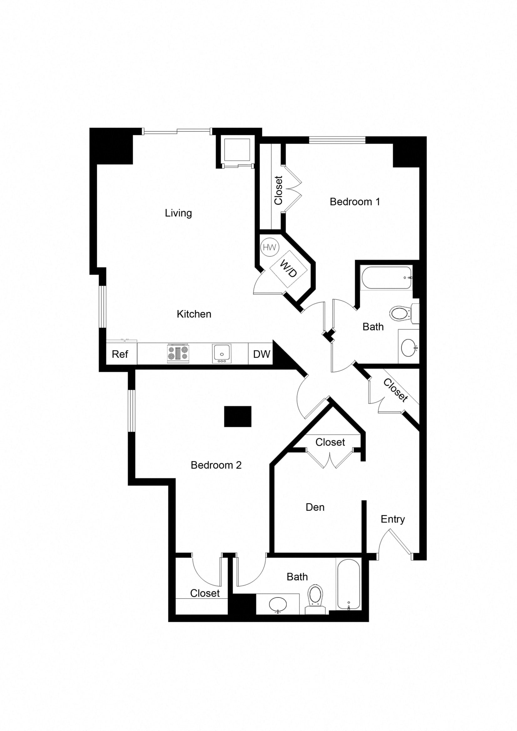 Den BD03A floor plan